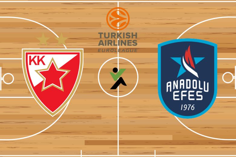 Crvena zvezda vs Anadolu Efes Euroliga kosárlabda