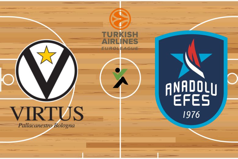 Virtus Bologna vs Anadolu Efes Euroliga kosárlabda