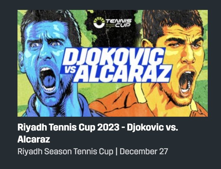Djokovic - Alcaraz DAZN 2023