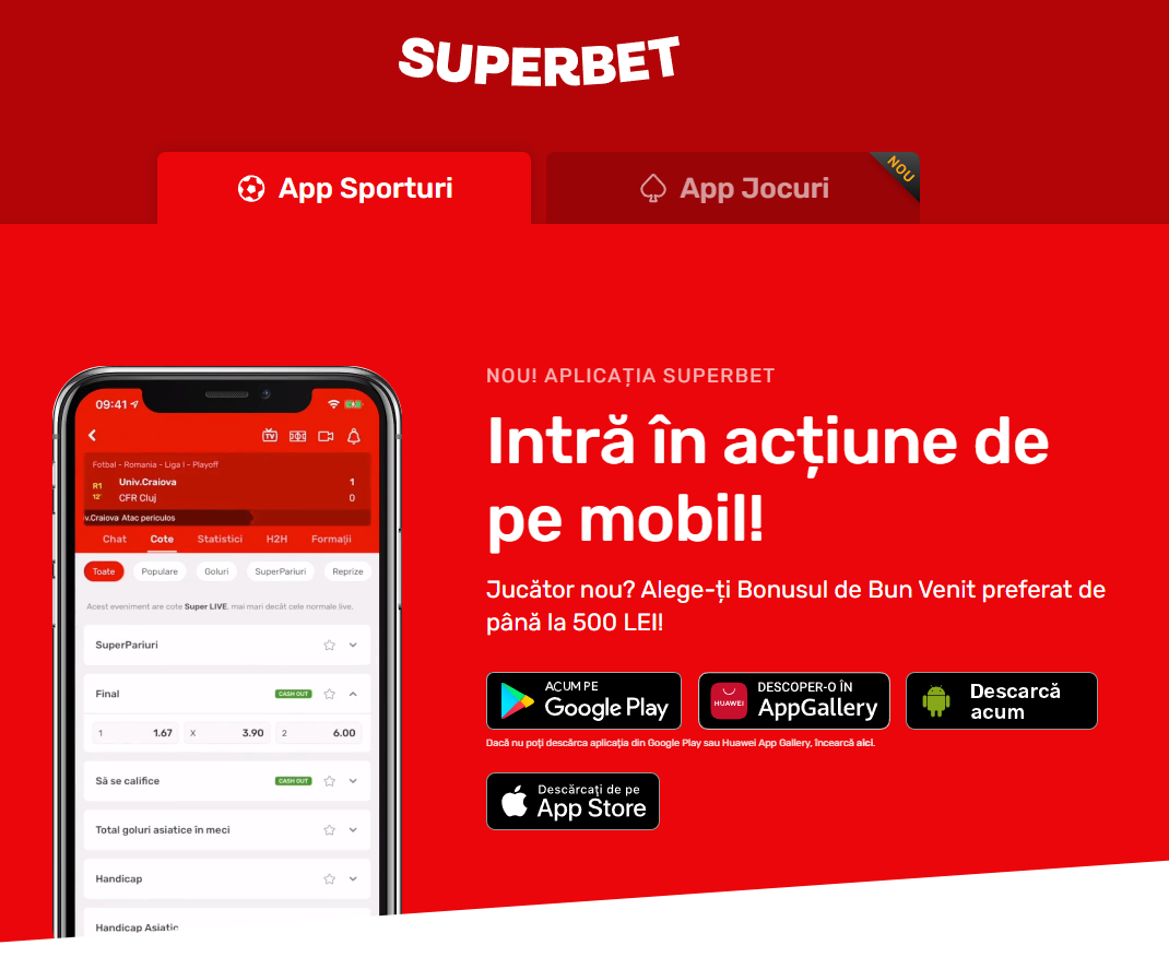 Superbet Románia App