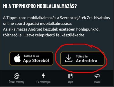 Tippmixpro mobil applikáció 2