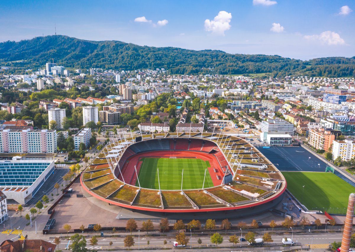 Zürich Svájc Letzigrund stadion az FC Zürich és Grasshoppers otthona